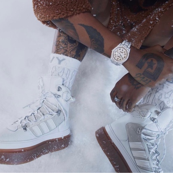 Ivy Park X Adidas White Super Sleek Boot - Picture 12 of 14